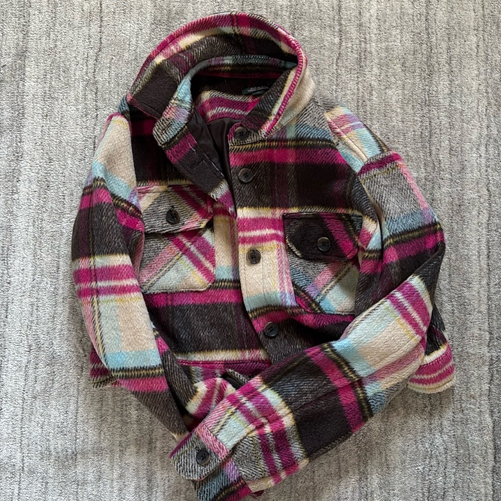 Wild fable cropped plaid jacket